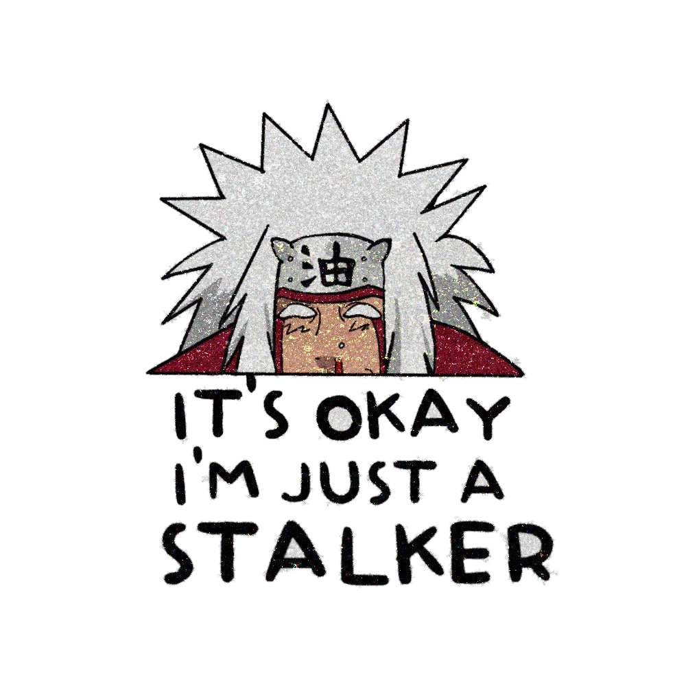 Stalker Glitter Sticker